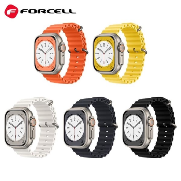 Forcell Apple Watch (38/40/41mm) Ranneke F-Design - Musta