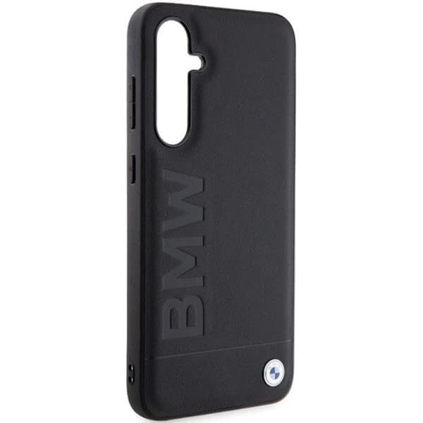 BMW Galaxy S23 FE Mobilskal Læder Hot Stamp - Sort Black