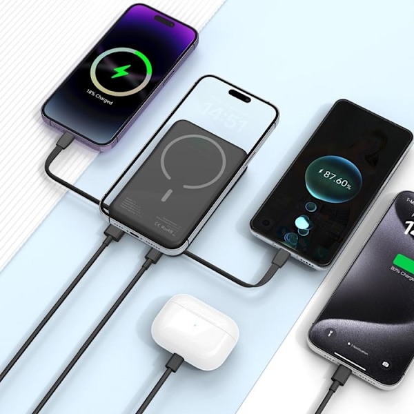 Tech-Protect Magsafe Powerbank 10000mAh PB31 LifeMag - Svart