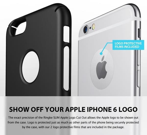 Ringke Logo-Cut Slim Dual Coated Skal till Apple iPhone 6(S) Plus - Vit Vit