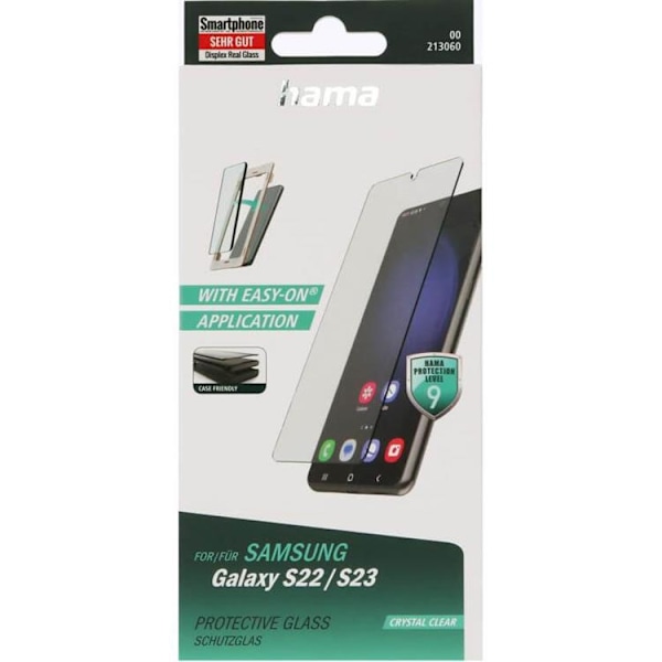 Hama Galaxy S23/S22 Härdat Glas Skärmskydd - Transparent
