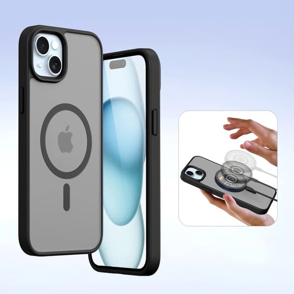 Dux Ducis iPhone 15 Plånboksfodral Lawa Läder - Svart