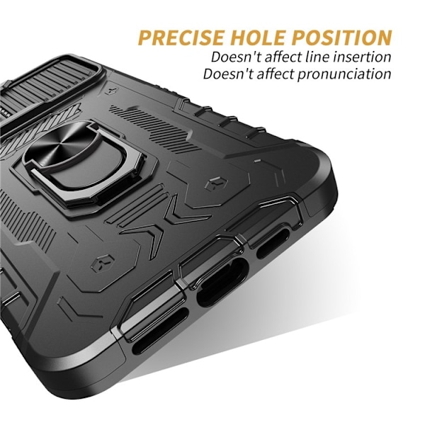 iPhone 14 Pro Max Skal Ringhållare Kickstand - Svart Svart