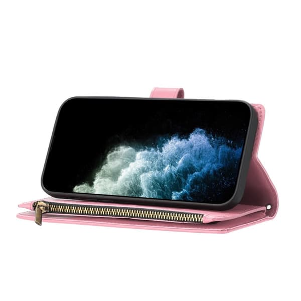 Plånboksfodral för Samsung Galaxy S26 Konstläder Stativ - Rosa