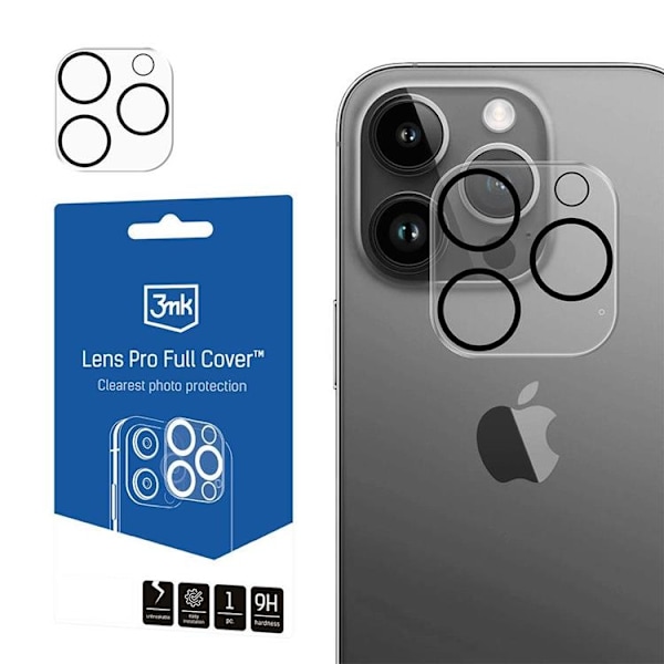 3MK iPhone 14 Pro/14 Pro Max    Kameralinskydd Transparent