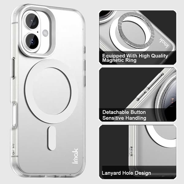 IMAK Mobilskal till iPhone 17 MagSafe Anti Drop - Vit Vit