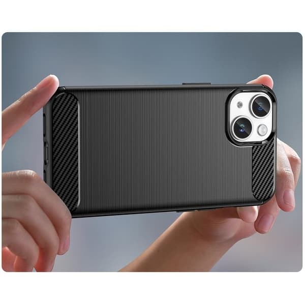 Mobilskal till iPhone 15 Plus Carbon Flexible - Svart Svart