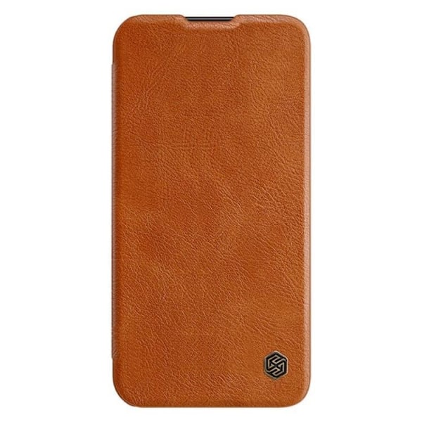 Nillkin Galaxy S23 Plus Plånboksfodral Qin Läder Pro - Brun