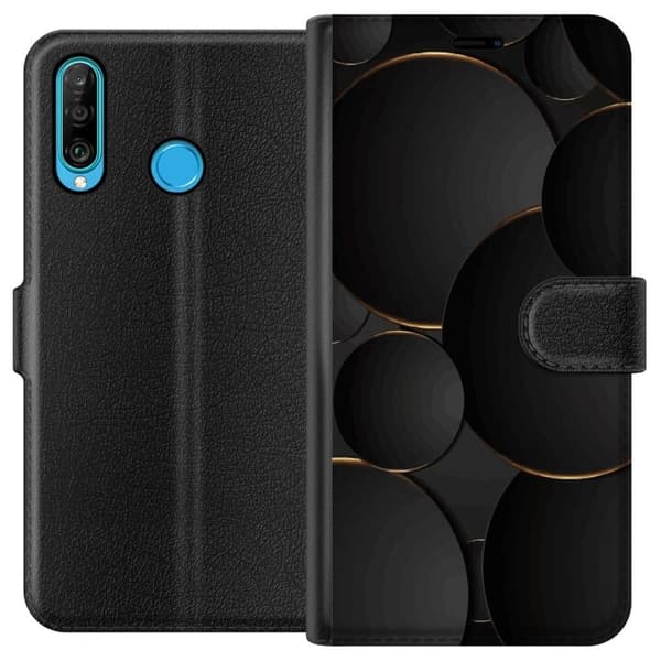 Plånboksfodral till Huawei P30 lite med Lyxig Cirklar
