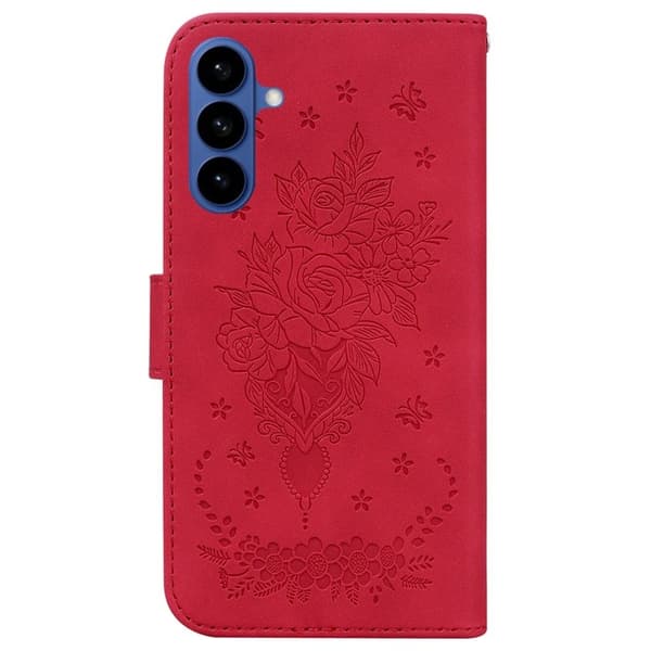 Samsung Galaxy S26 / S26 Pro Plånboksfodral Konstläder - Röd