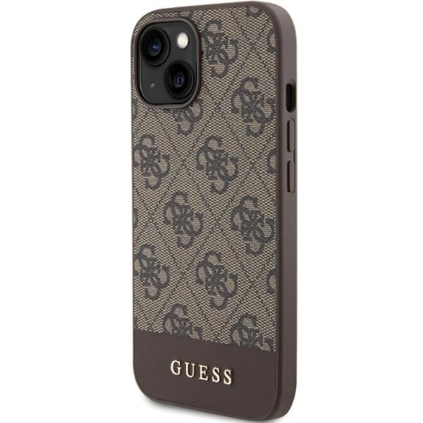 Guess iPhone 15/14/13 Mobilskal 4G Stripe Collection - Brun