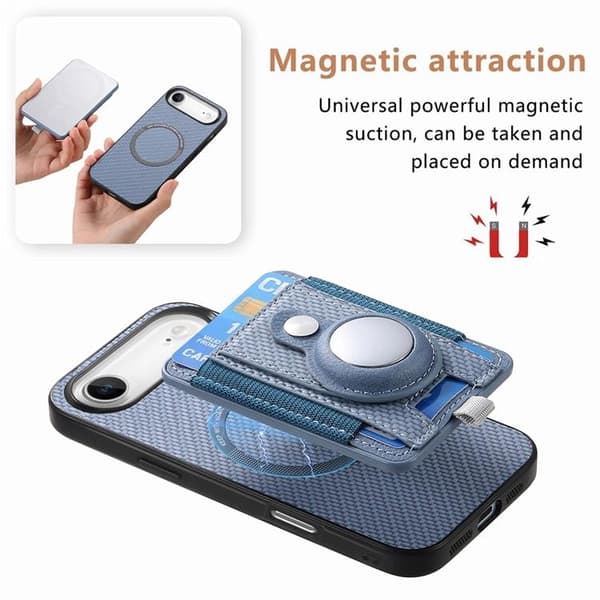 Mobilskal till iPhone Air Detachable korthållare - Blå Blå