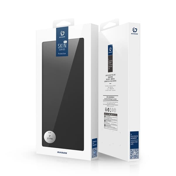DUX DUCIS Skin Pro iPhone 17 Pro Max Pung Taske PU Læder - Sort Svart