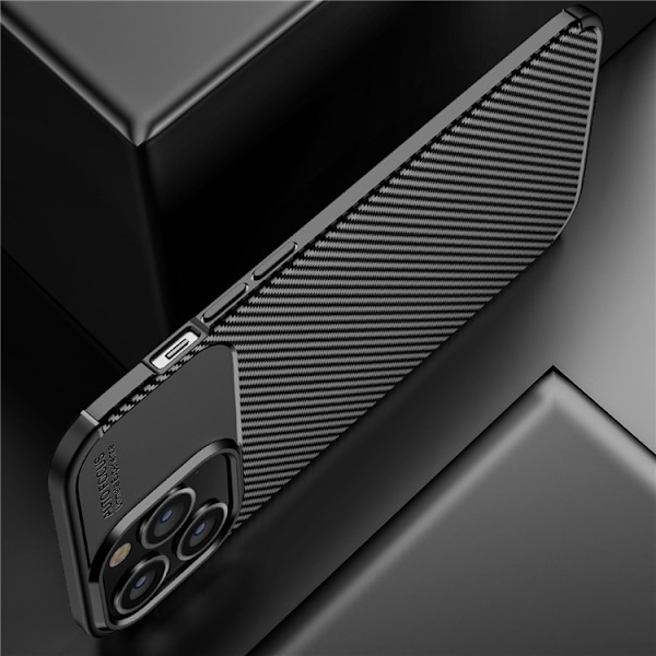 iPhone 14 Pro Max Skal Carbon Shock-Proof - Svart Svart