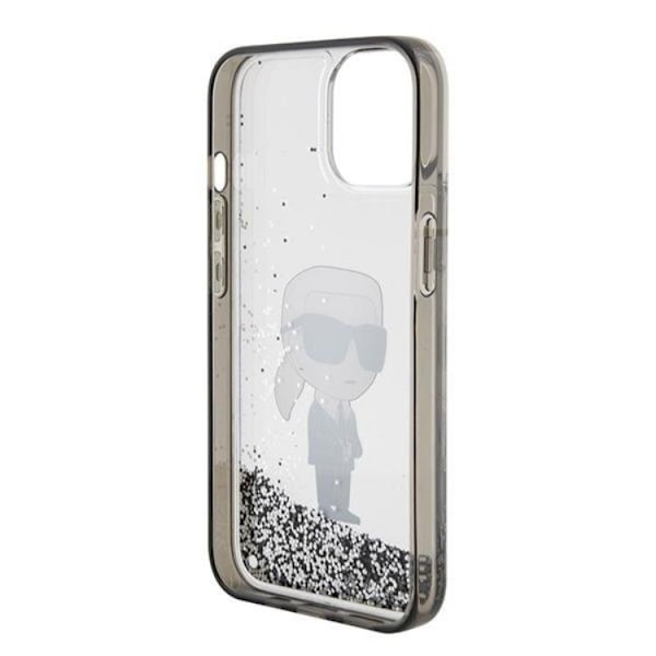 Karl Lagerfeld iPhone 15 Mobilskal Liquid Glitter Ikonik