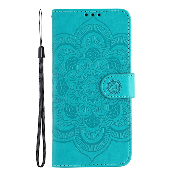 OnePlus 15 Plånboksfodral Mandala Imprinted Konstläder - Blå Blå