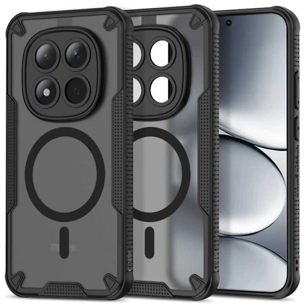 Tech-Protect Mobilskal för Xiaomi Redmi Note 15 Pro 5G MagSafe Rugged Shield Svart