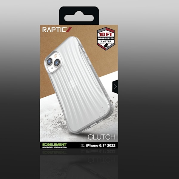 Raptic iPhone 14 Skal Clutch - Transparent