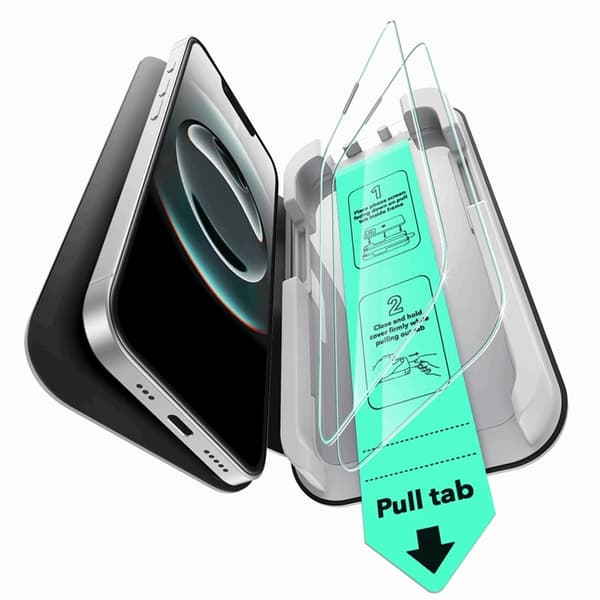 ESR [2-Pack] iPhone 13/13 Pro/14/16e Härdat Glas Skärmskydd Transparent