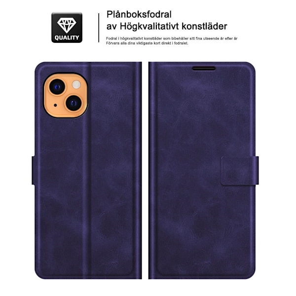 RFID-Skyddat Plånboksfodral iPhone 13 Mini - Boom of Sweden Lila