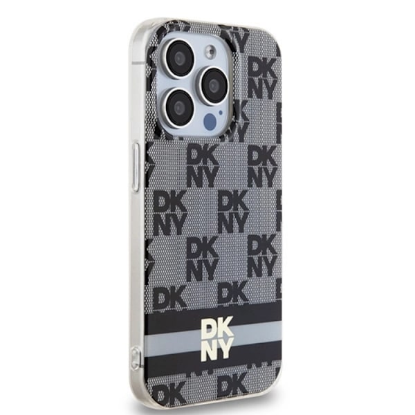 DKNY iPhone 13 Pro Max Mobilskal Magsafe IML Checkered Mono Svart