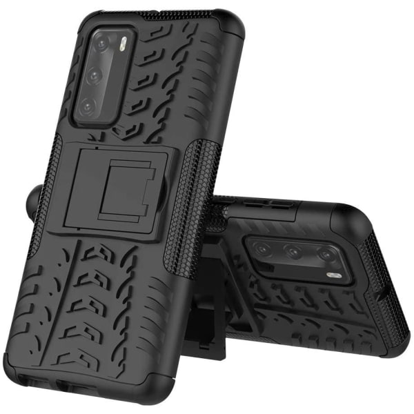 Dæk Kickstand mobilcover til Huawei P40 - Sort Black