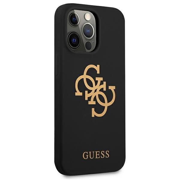 Guess Silicone 4G Logo Cover iPhone 13 Pro - musta Black