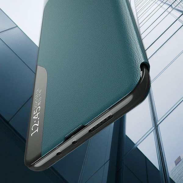 Eco Leather View Case Huawei P40 Pro Case oranssi