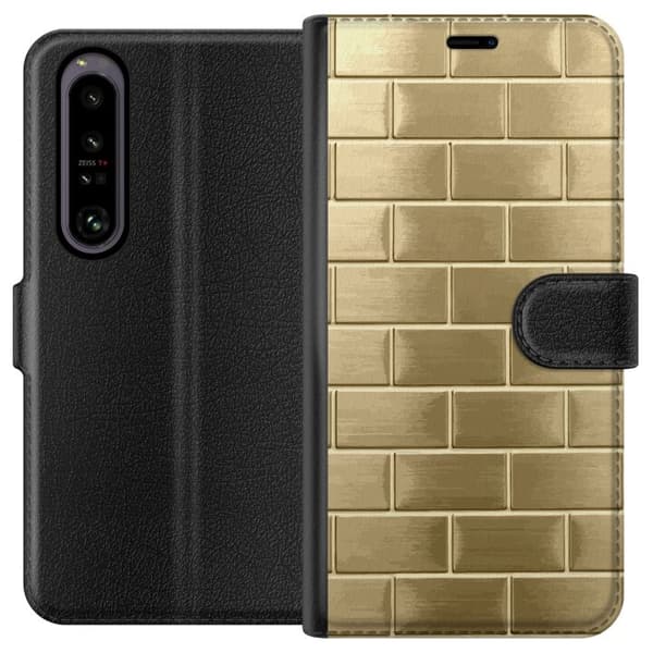 Pungcover til Sony Xperia 1 IV med Gyldne Mursten