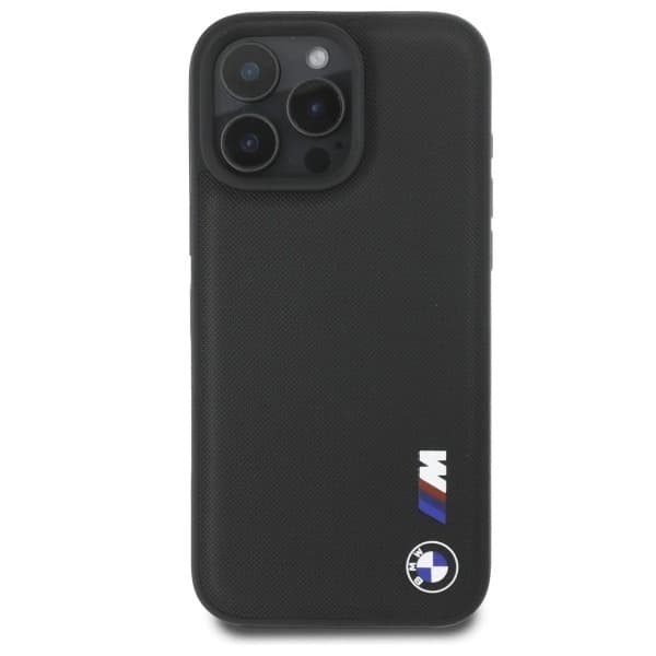 BMW Mobilskal till iPhone 16 Pro Max Smooth Rubber Logo - Svart Svart