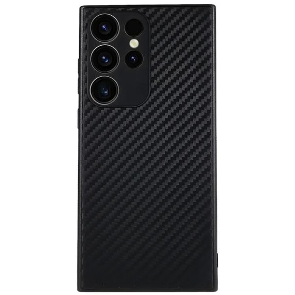 Galaxy S23 Ultra Mobil Cover Carbon Fiber - Sort