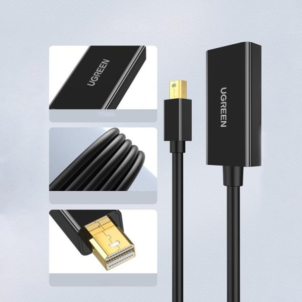 Ugreen Mini DisplayPort til HDMI 4K Adapter - Sort