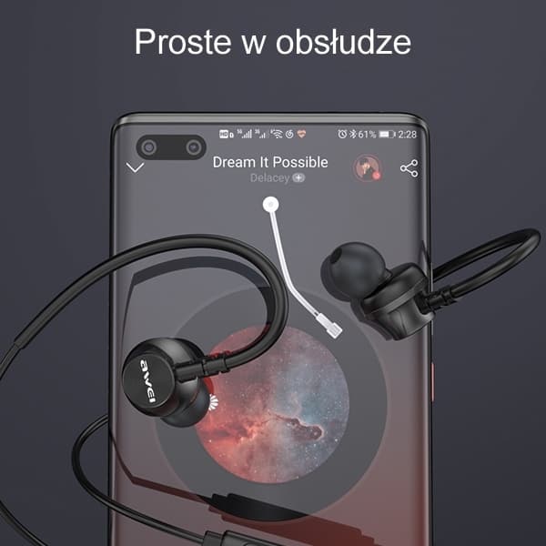 AWEI L3 Hörlurar stereo 3,5mm - Svart