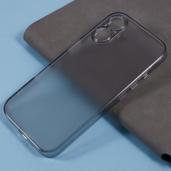 X-LEVEL Mobilskal till iPhone 16 Matte TempeRöd Glass TPU Svart