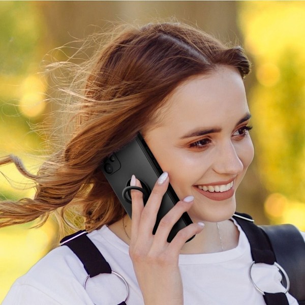 Forcell Galaxy A52s/A52 5G/A52 4G Skal Silikon Ring - Svart Svart