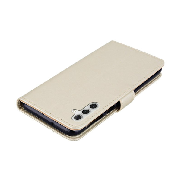 Plånboksfodral för Samsung Galaxy S26 Plus Konstläder - Guld