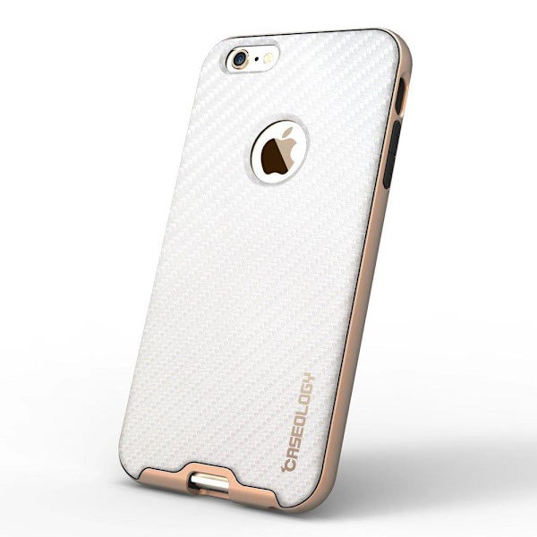 Caseology Bumper Frame Skal till Apple iPhone 6 / 6S  - Carbon Vit Vit