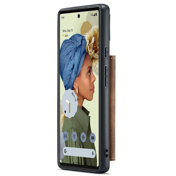 JEEHOOD Detachable Mobilskal Google Pixel 7 5G Brun