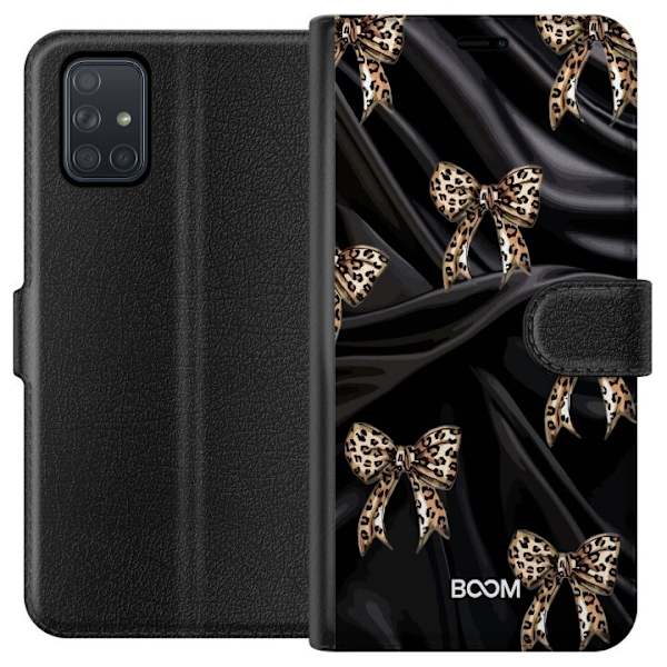 Plånboksfodral till Samsung Galaxy A71 med Leopard Bow