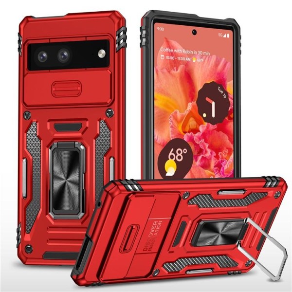 Google Pixel 7A Mobilskal Shockproof Armor - Röd