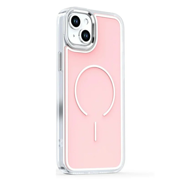 Mobilskal till iPhone 15 Plus Magsafe Electroplated - Rosa Rosa
