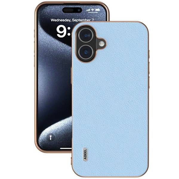 ABEEL Mobilskal till iPhone 16 Plus Electroplating Kantskydd Blå