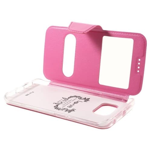 Kaksoisikkuna Samsung Galaxy S6 Edge - Magenta Rosa