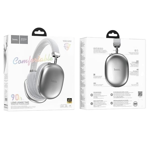 Hoco Bluetooth On-Ear -kuulokkeet Max - hopea Silver