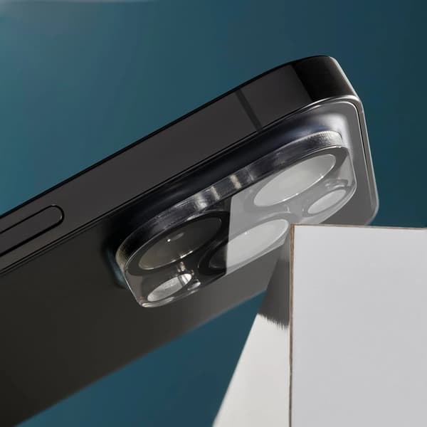 Hama iPhone 16/16 Plus Kameralinsskydd Härdat glas Svart