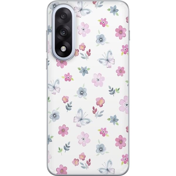 Mobiletui til Motorola Nord 5 med blomster og sommerfugle