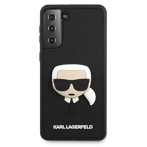 Karl Lagerfeld Skal Galaxy S21 Plus 3D Rubber Karl`s Head - Svar Svart