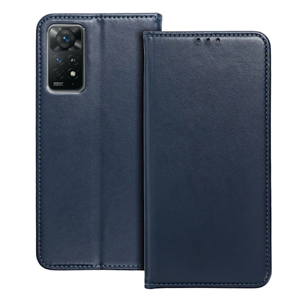 Xiaomi Redmi Note 14 Plånboksfodral Smart Magneto - Marinblå Blå