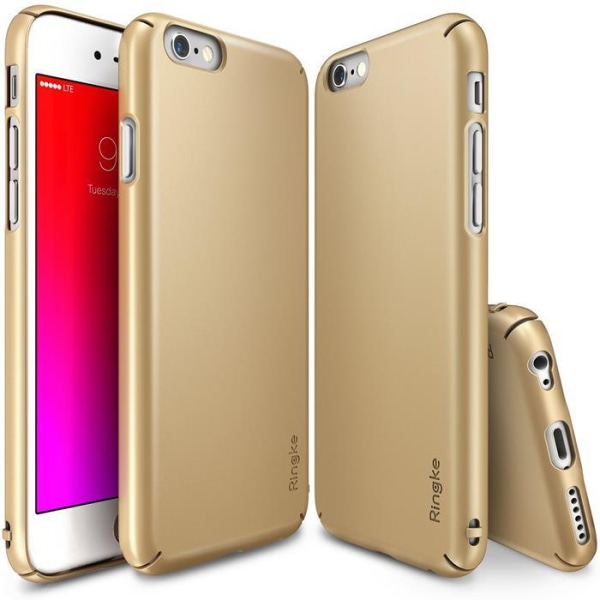 Ringke Slim Suojakuori Apple iPhone 6 / 6S Plus -puhelimelle - kultaa