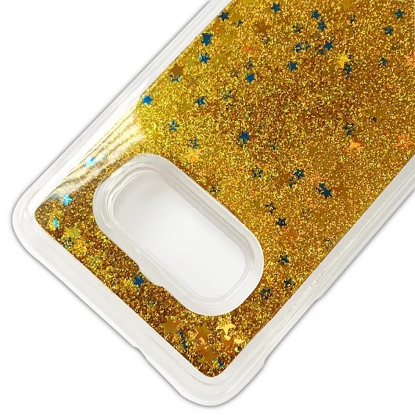 Glitter Cover til Samsung Galaxy S10 Plus - Guld Yellow